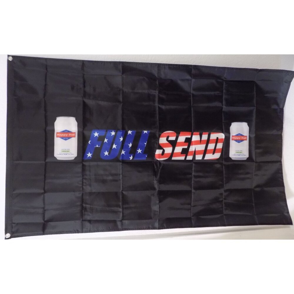 Full Send Style 2 Flag - 3 x 5 Feet, Man Cave, Garage, Vehicle ETC